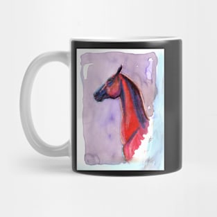 Exotic Red Horse Mug